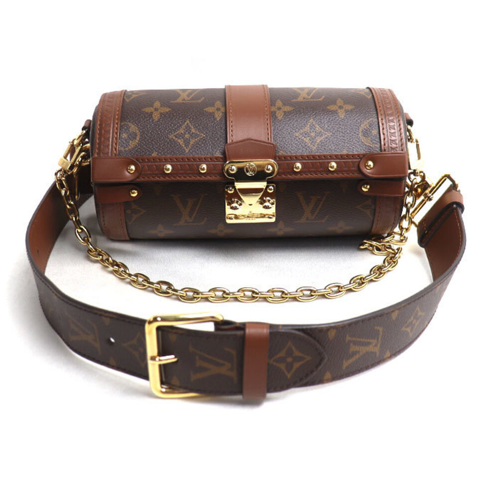 LOUIS VUITTON Papillon Trunk Shoulder Bag Monogram M57835 Women's